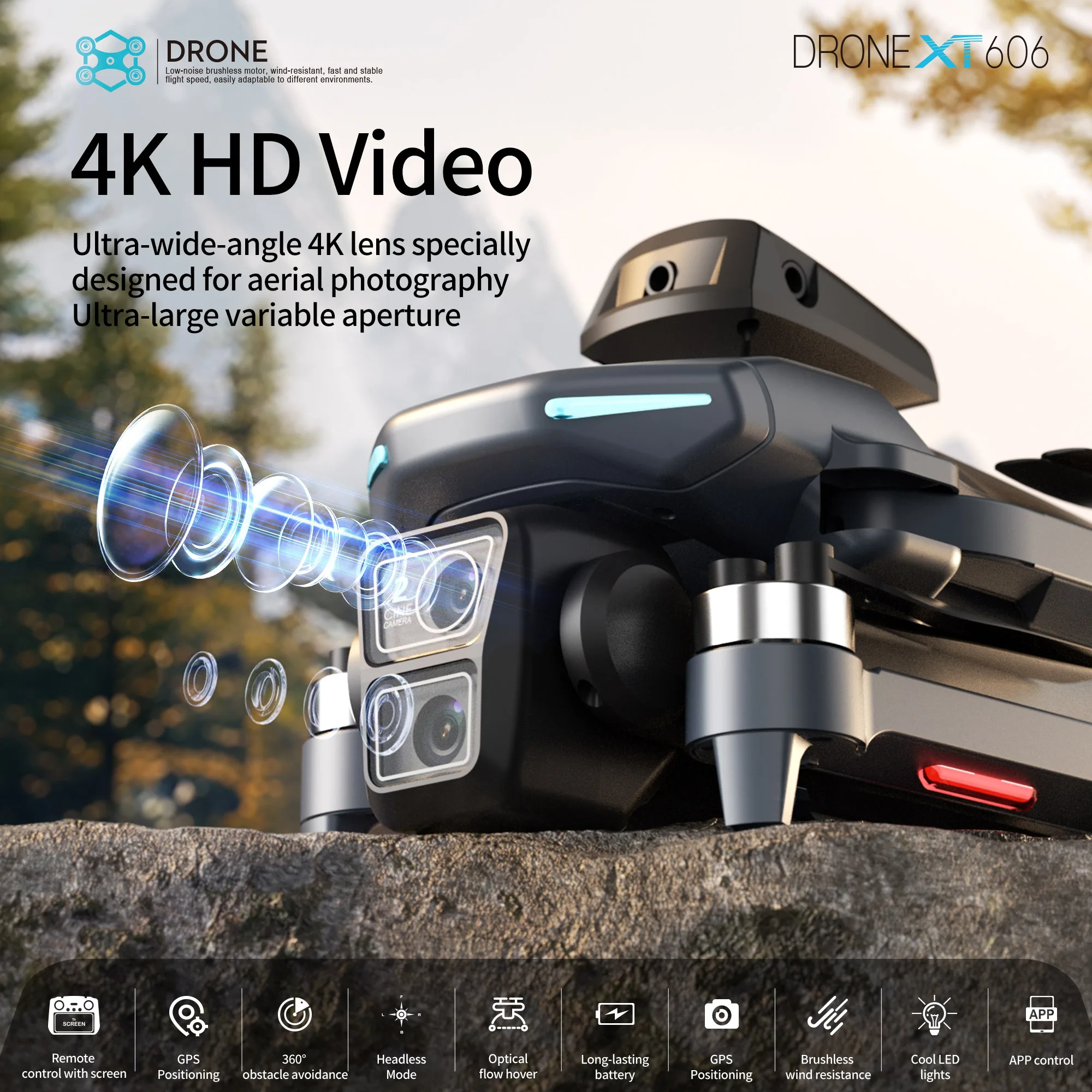 Drone Profesional Lenovo XT606 - Drone Surveying ulasan dan harga