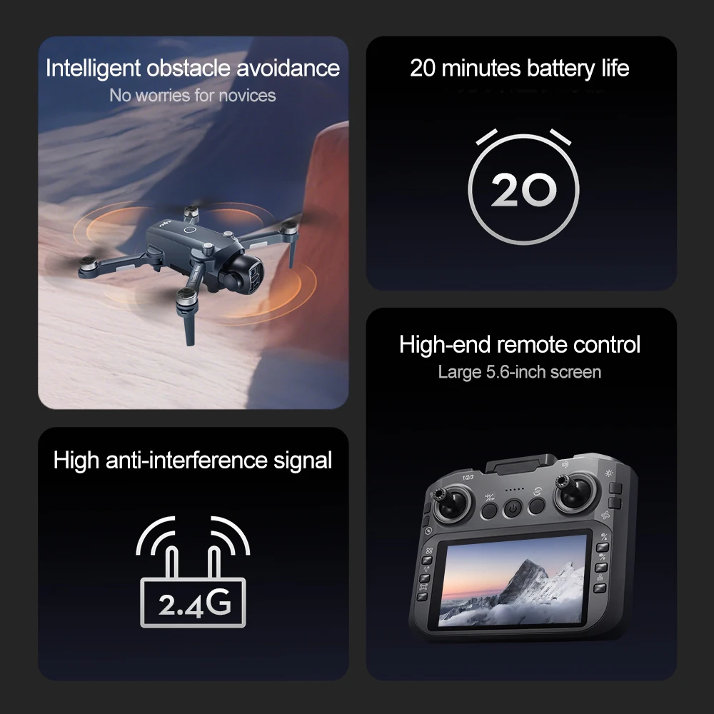 Lenovo V988 Quadcopter Layar B - Drone Multispectral ulasan dan harga