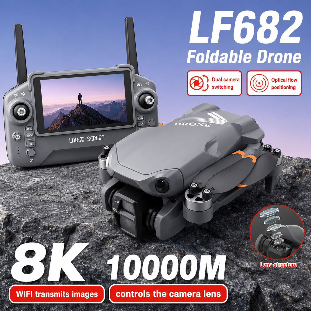 Foto Udara Drone LF682 8K HD K - Drone Mapping ulasan dan harga